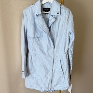 DKNY Women's Sky Blue Utility Jacket